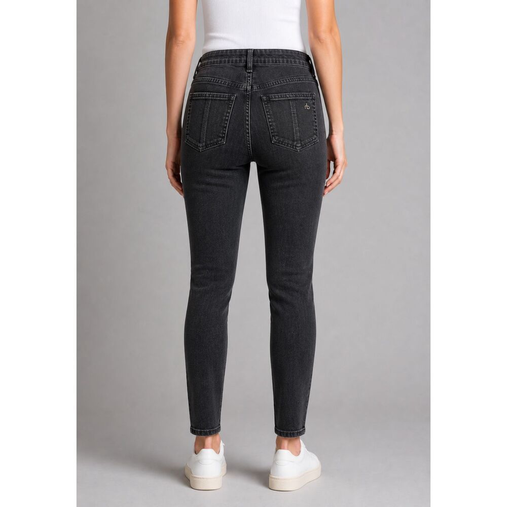 Rag & Bone Skinny Leg Jeans Black Washed 25